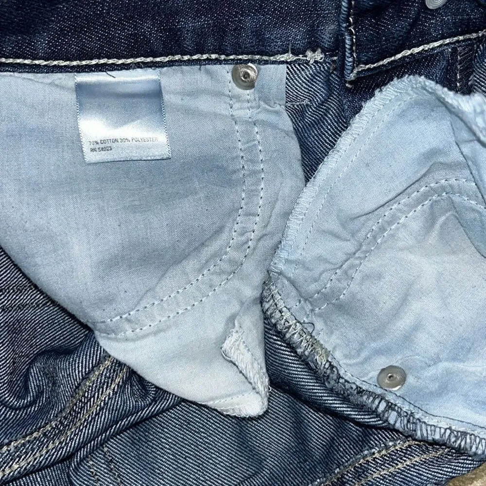 Old Navy Girls Mini Denim Frayed Hem Skirt(Size 10)